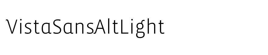 VistaSansAltLight