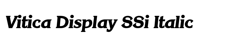 Vitica Display SSi Italic