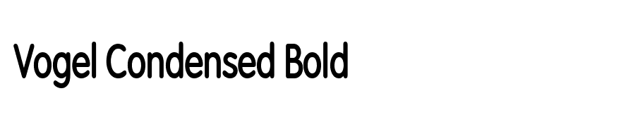 Vogel Condensed Bold