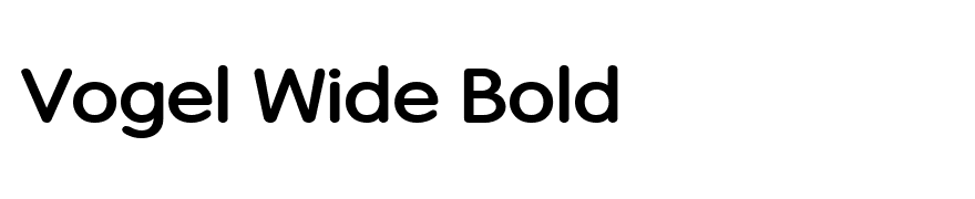 Vogel Wide Bold