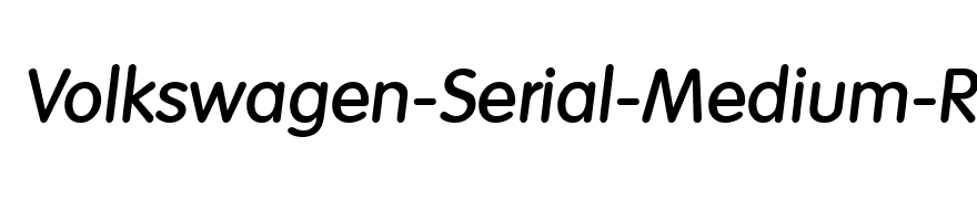 Volkswagen-Serial-Medium-RegularItalic