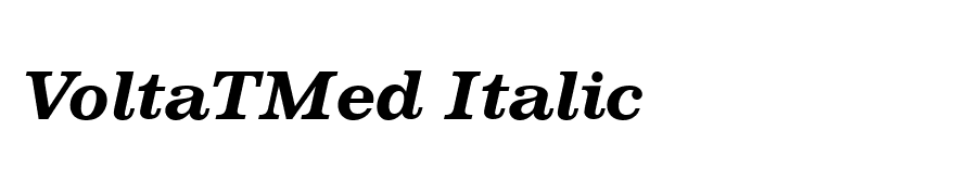 VoltaTMed Italic