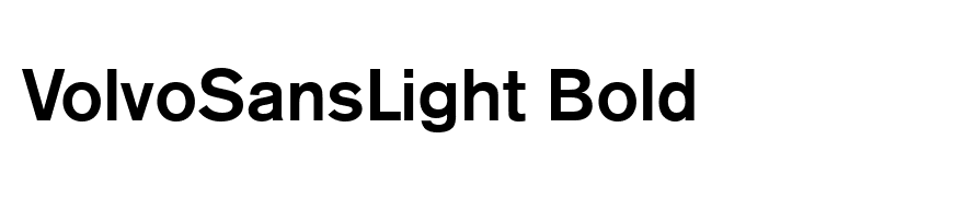 VolvoSansLight Bold