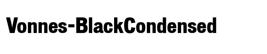 Vonnes-BlackCondensed