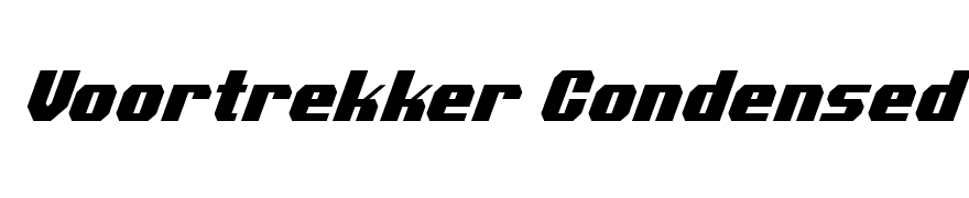 Voortrekker Condensed Italic