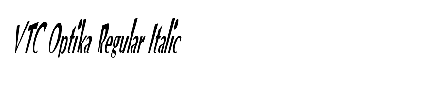 VTC Optika Regular Italic