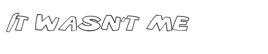 VTC ScreamItLoud Outline Italic