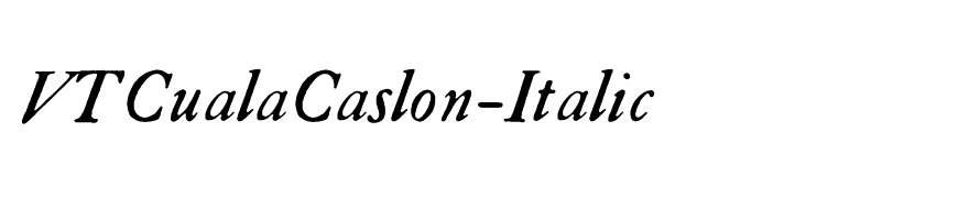 VTCualaCaslon-Italic
