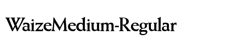 WaizeMedium-Regular
