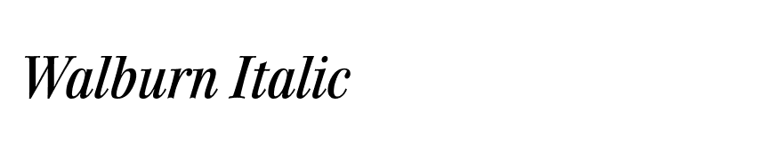Walburn Italic