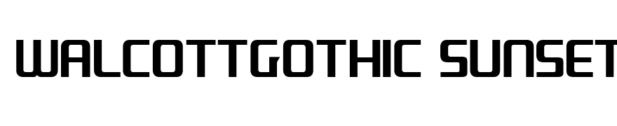 WalcottGothic Sunset