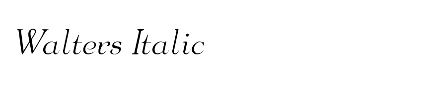 Walters Italic