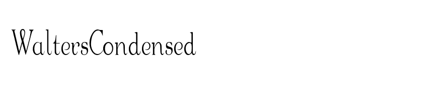 WaltersCondensed