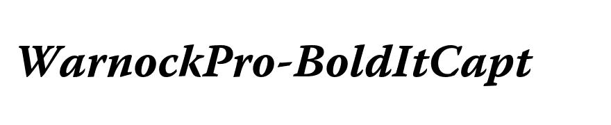 WarnockPro-BoldItCapt