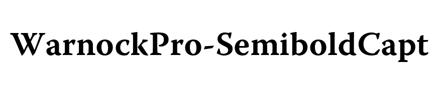 WarnockPro-SemiboldCapt