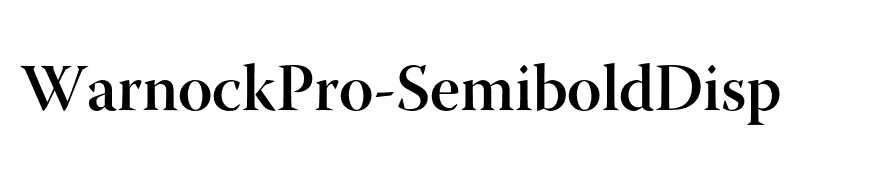 WarnockPro-SemiboldDisp