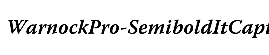 WarnockPro-SemiboldItCapt
