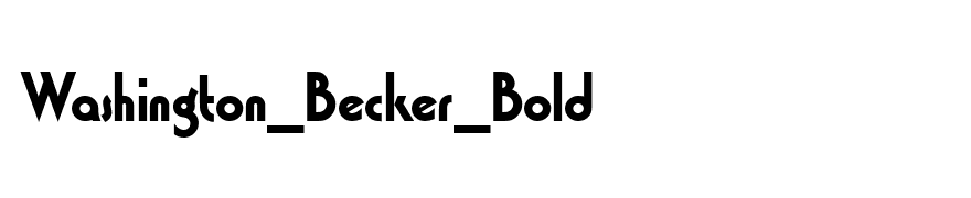 Washington_Becker_Bold