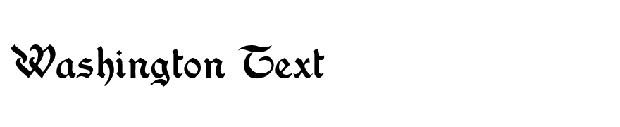Washington Text