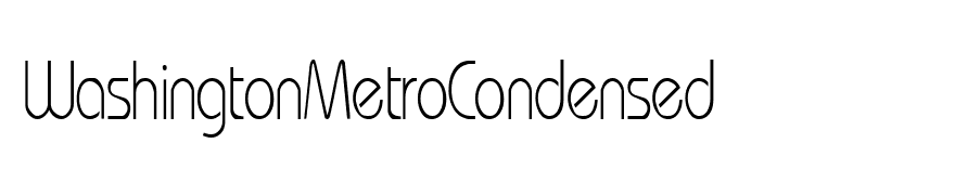 WashingtonMetroCondensed