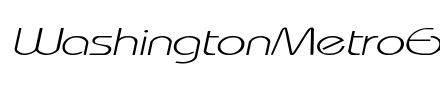 WashingtonMetroExtended Italic