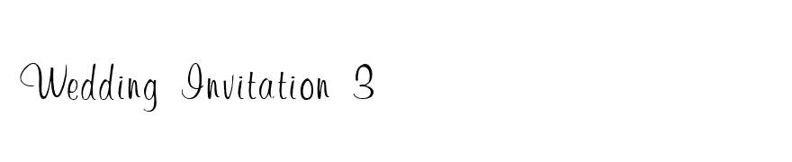 Wedding Invitation 3