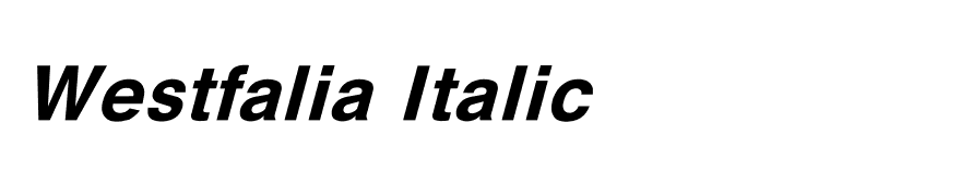 Westfalia Italic