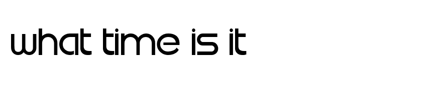 What time is it
