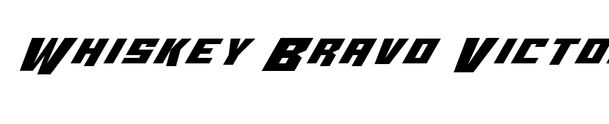 Whiskey Bravo Victor Expanded