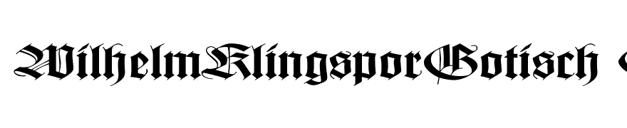 WilhelmKlingsporGotisch Ex