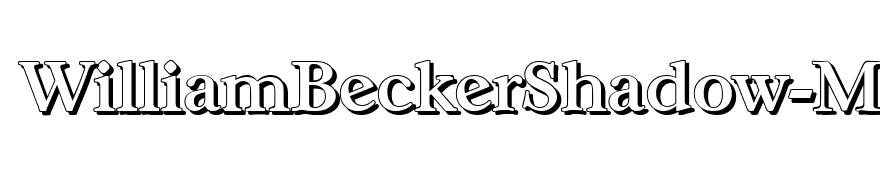 WilliamBeckerShadow-Medium-Regular