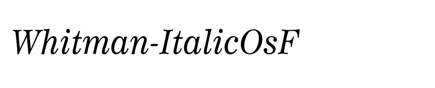 Worldwide Italic