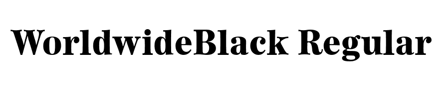 WorldwideBlack Regular