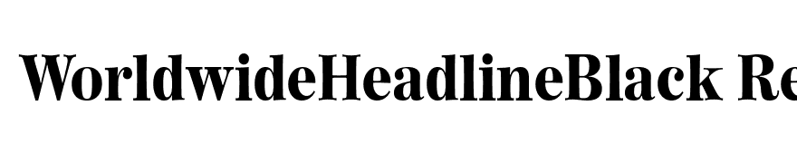 WorldwideHeadlineBlack Regular