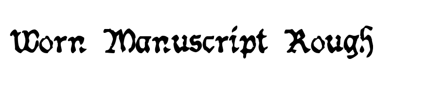 Worn Manuscript Rough