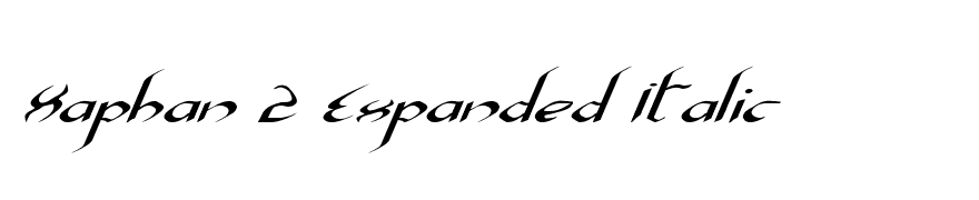 Xaphan 2 Expanded Italic