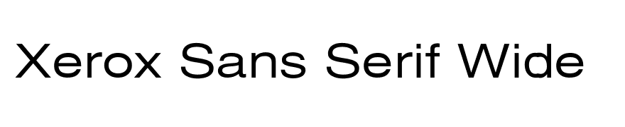 Xerox Sans Serif Wide
