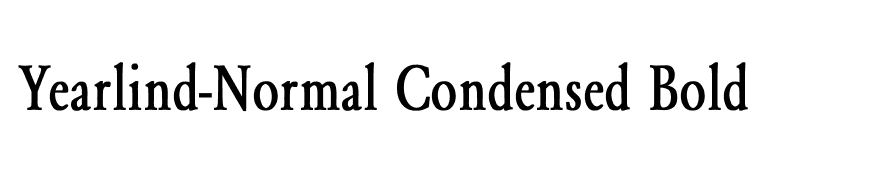 Yearlind-Normal Condensed Bold