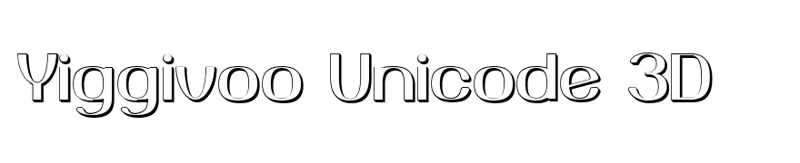 Yiggivoo Unicode 3D