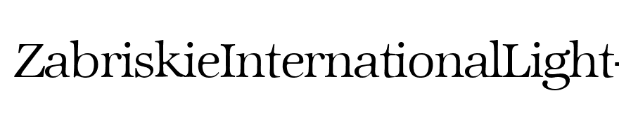 ZabriskieInternationalLight-Regular