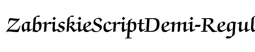 ZabriskieScriptDemi-Regular