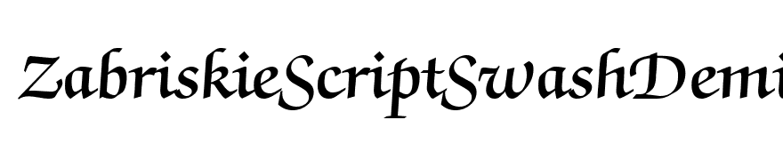 ZabriskieScriptSwashDemi-Regular DB
