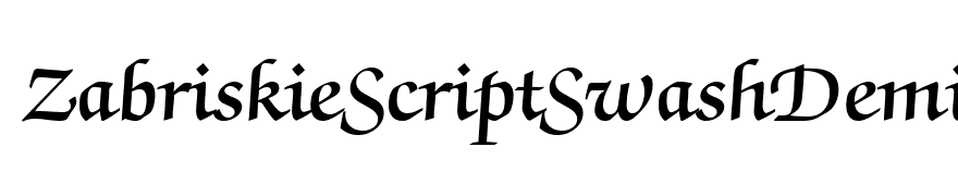 ZabriskieScriptSwashDemi-Regular