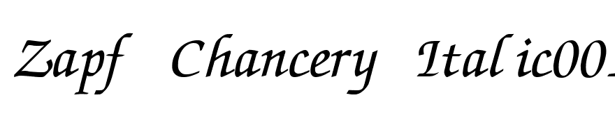 Zapf Chancery Italic001.007