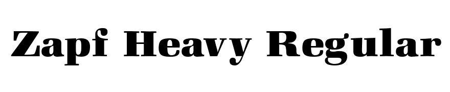 Zapf Heavy Regular