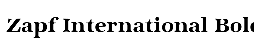 Zapf International Bold