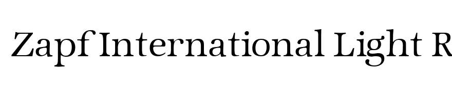 Zapf International Light Regular