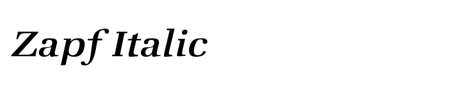 Zapf Italic