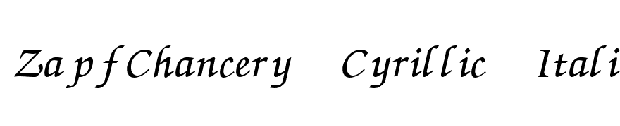ZapfChancery Cyrillic Italic
