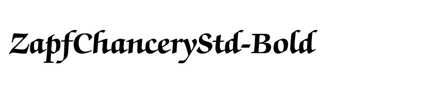 ZapfChanceryStd-Bold